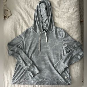 Vuori Grey long sleeve camo grey hoodie